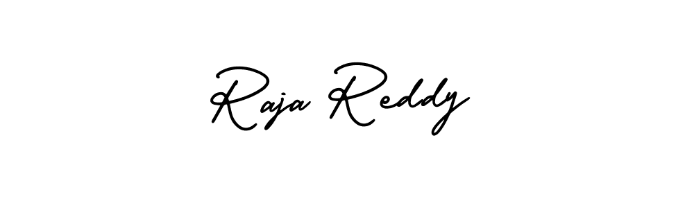 The best way (AmerikaSignatureDemo-Regular) to make a short signature is to pick only two or three words in your name. The name Raja Reddy include a total of six letters. For converting this name. Raja Reddy signature style 3 images and pictures png
