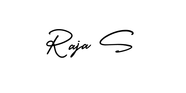 if you are searching for the best signature style for your name Raja S. so please give up your signature search. here we have designed multiple signature styles  using AmerikaSignatureDemo-Regular. Raja S signature style 3 images and pictures png