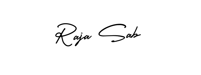 Make a beautiful signature design for name Raja Sab. With this signature (AmerikaSignatureDemo-Regular) style, you can create a handwritten signature for free. Raja Sab signature style 3 images and pictures png