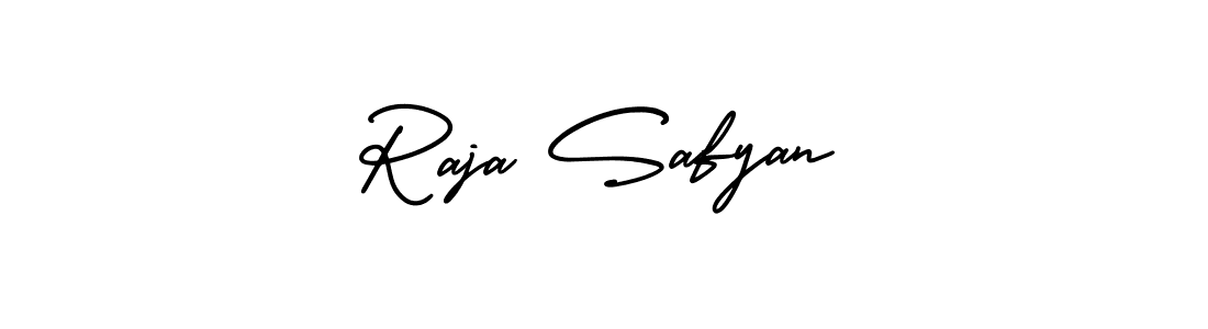 How to make Raja Safyan signature? AmerikaSignatureDemo-Regular is a professional autograph style. Create handwritten signature for Raja Safyan name. Raja Safyan signature style 3 images and pictures png