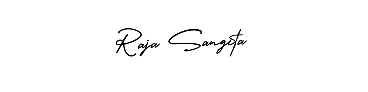 if you are searching for the best signature style for your name Raja Sangita. so please give up your signature search. here we have designed multiple signature styles  using AmerikaSignatureDemo-Regular. Raja Sangita signature style 3 images and pictures png