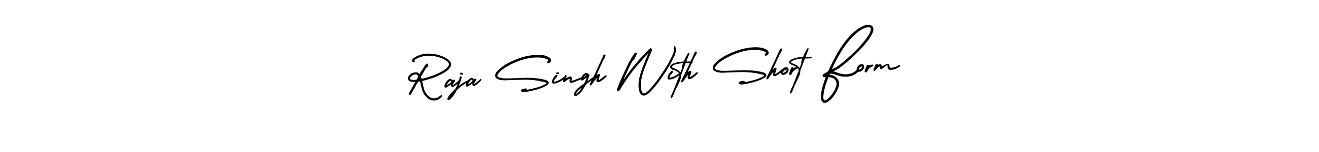 Design your own signature with our free online signature maker. With this signature software, you can create a handwritten (AmerikaSignatureDemo-Regular) signature for name Raja Singh With Short Form. Raja Singh With Short Form signature style 3 images and pictures png