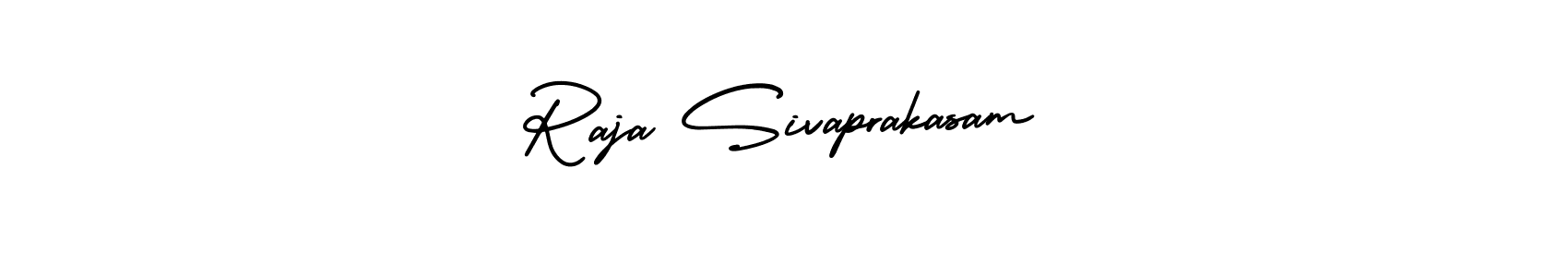 AmerikaSignatureDemo-Regular is a professional signature style that is perfect for those who want to add a touch of class to their signature. It is also a great choice for those who want to make their signature more unique. Get Raja Sivaprakasam name to fancy signature for free. Raja Sivaprakasam signature style 3 images and pictures png