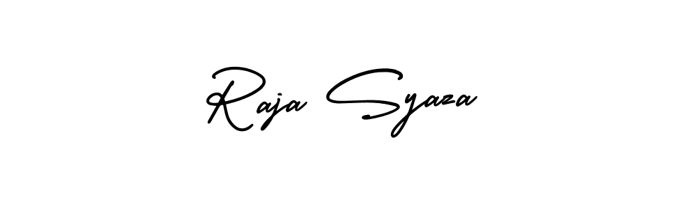 Create a beautiful signature design for name Raja Syaza. With this signature (AmerikaSignatureDemo-Regular) fonts, you can make a handwritten signature for free. Raja Syaza signature style 3 images and pictures png