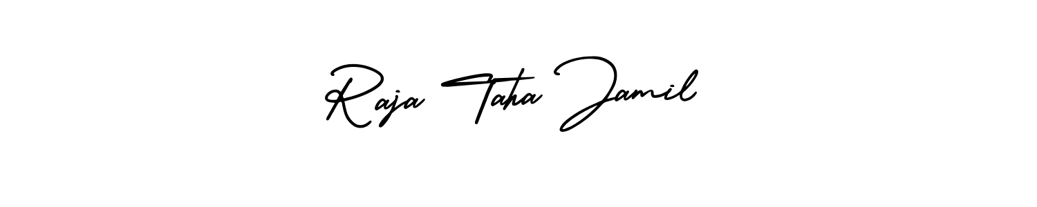 Use a signature maker to create a handwritten signature online. With this signature software, you can design (AmerikaSignatureDemo-Regular) your own signature for name Raja Taha Jamil. Raja Taha Jamil signature style 3 images and pictures png