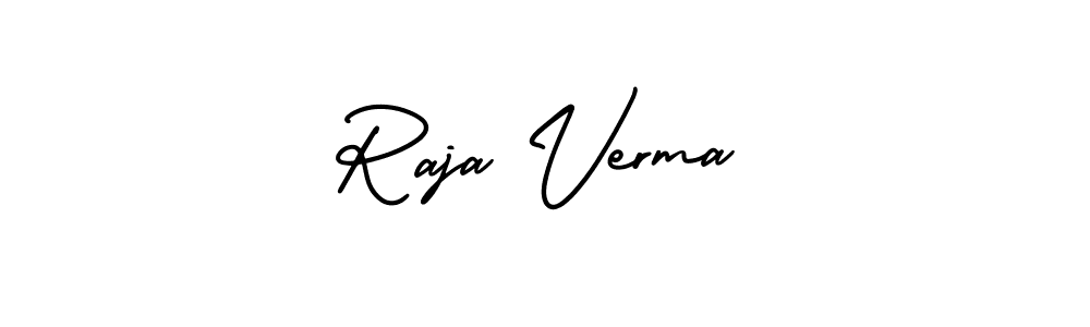 Raja Verma stylish signature style. Best Handwritten Sign (AmerikaSignatureDemo-Regular) for my name. Handwritten Signature Collection Ideas for my name Raja Verma. Raja Verma signature style 3 images and pictures png