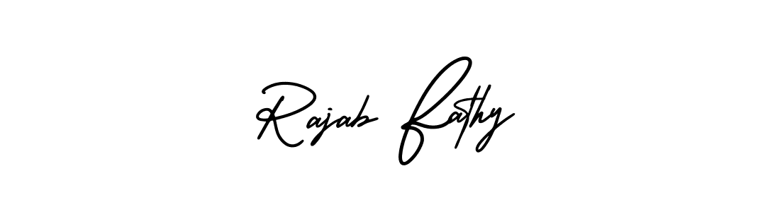 Make a beautiful signature design for name Rajab Fathy. Use this online signature maker to create a handwritten signature for free. Rajab Fathy signature style 3 images and pictures png