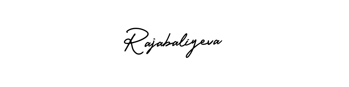 Use a signature maker to create a handwritten signature online. With this signature software, you can design (AmerikaSignatureDemo-Regular) your own signature for name Rajabaliyeva. Rajabaliyeva signature style 3 images and pictures png