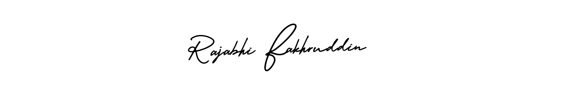 Design your own signature with our free online signature maker. With this signature software, you can create a handwritten (AmerikaSignatureDemo-Regular) signature for name Rajabhi Fakhruddin. Rajabhi Fakhruddin signature style 3 images and pictures png