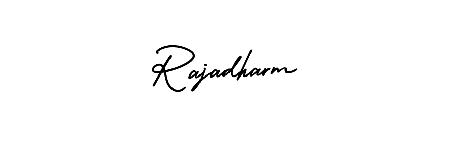 Create a beautiful signature design for name Rajadharm. With this signature (AmerikaSignatureDemo-Regular) fonts, you can make a handwritten signature for free. Rajadharm signature style 3 images and pictures png