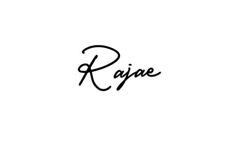 Use a signature maker to create a handwritten signature online. With this signature software, you can design (AmerikaSignatureDemo-Regular) your own signature for name Rajae. Rajae signature style 3 images and pictures png