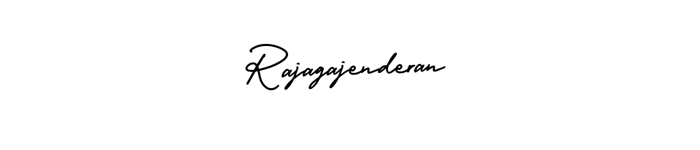 This is the best signature style for the Rajagajenderan name. Also you like these signature font (AmerikaSignatureDemo-Regular). Mix name signature. Rajagajenderan signature style 3 images and pictures png