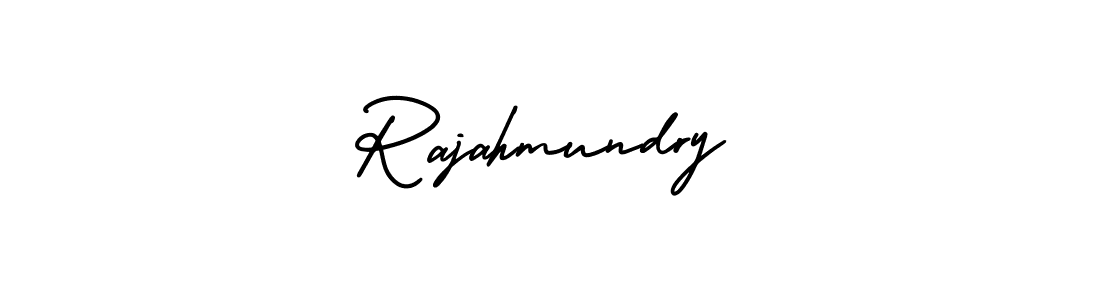 You should practise on your own different ways (AmerikaSignatureDemo-Regular) to write your name (Rajahmundry) in signature. don't let someone else do it for you. Rajahmundry signature style 3 images and pictures png