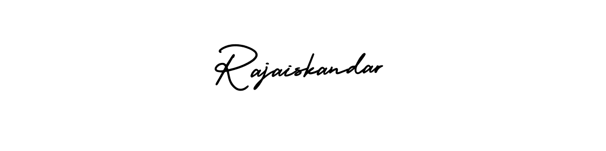 How to Draw Rajaiskandar signature style? AmerikaSignatureDemo-Regular is a latest design signature styles for name Rajaiskandar. Rajaiskandar signature style 3 images and pictures png
