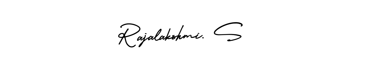 How to Draw Rajalakshmi. S signature style? AmerikaSignatureDemo-Regular is a latest design signature styles for name Rajalakshmi. S. Rajalakshmi. S signature style 3 images and pictures png