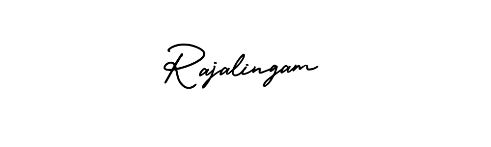How to make Rajalingam name signature. Use AmerikaSignatureDemo-Regular style for creating short signs online. This is the latest handwritten sign. Rajalingam signature style 3 images and pictures png