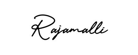 Upgrade your professional image with Rajamalli signature created with AmerikaSignatureDemo-Regular font. Fast, free, and watermark-free download. Rajamalli signature style 3 images and pictures png