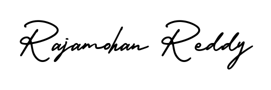 Similarly AmerikaSignatureDemo-Regular is the best handwritten signature design. Signature creator online. You can use it as an online autograph creator for name Rajamohan Reddy. Rajamohan Reddy signature style 3 images and pictures png