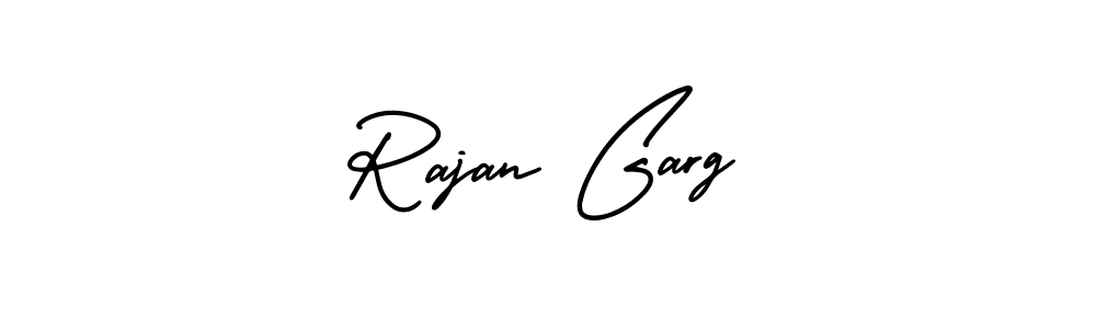 How to Draw Rajan Garg signature style? AmerikaSignatureDemo-Regular is a latest design signature styles for name Rajan Garg. Rajan Garg signature style 3 images and pictures png