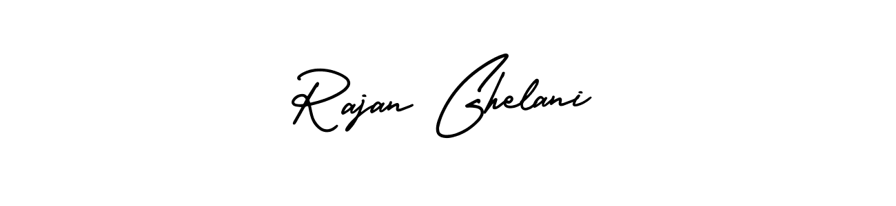 AmerikaSignatureDemo-Regular is a professional signature style that is perfect for those who want to add a touch of class to their signature. It is also a great choice for those who want to make their signature more unique. Get Rajan Ghelani name to fancy signature for free. Rajan Ghelani signature style 3 images and pictures png