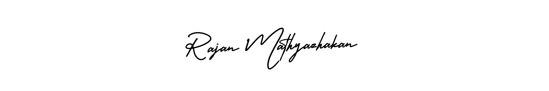 Create a beautiful signature design for name Rajan Mathyazhakan. With this signature (AmerikaSignatureDemo-Regular) fonts, you can make a handwritten signature for free. Rajan Mathyazhakan signature style 3 images and pictures png