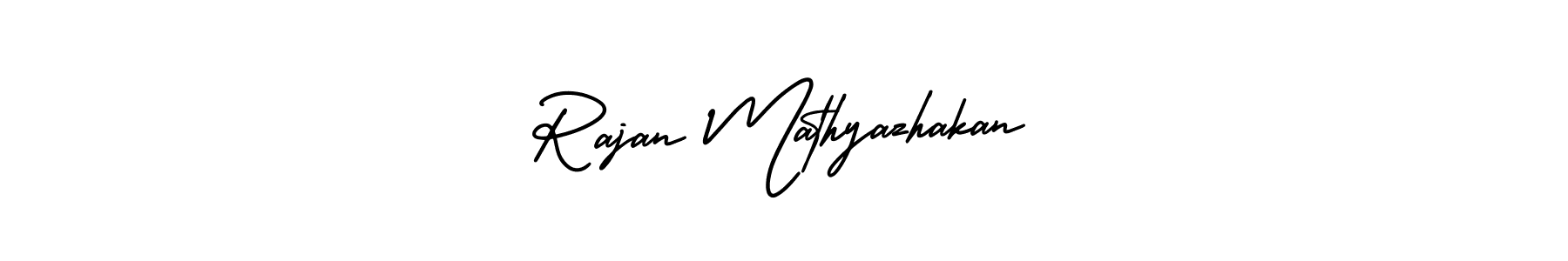 It looks lik you need a new signature style for name Rajan Mathyazhakan. Design unique handwritten (AmerikaSignatureDemo-Regular) signature with our free signature maker in just a few clicks. Rajan Mathyazhakan signature style 3 images and pictures png
