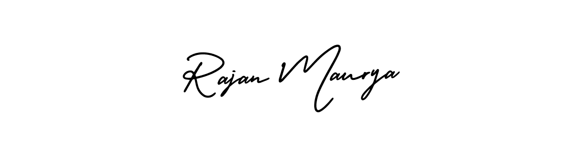 Similarly AmerikaSignatureDemo-Regular is the best handwritten signature design. Signature creator online .You can use it as an online autograph creator for name Rajan Maurya. Rajan Maurya signature style 3 images and pictures png