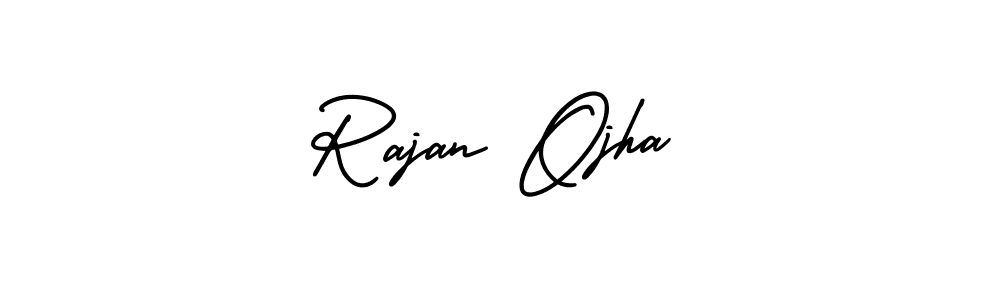 Similarly AmerikaSignatureDemo-Regular is the best handwritten signature design. Signature creator online .You can use it as an online autograph creator for name Rajan Ojha. Rajan Ojha signature style 3 images and pictures png