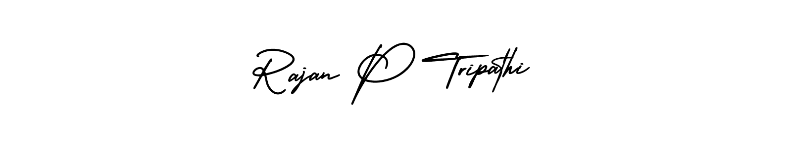 Design your own signature with our free online signature maker. With this signature software, you can create a handwritten (AmerikaSignatureDemo-Regular) signature for name Rajan P Tripathi. Rajan P Tripathi signature style 3 images and pictures png