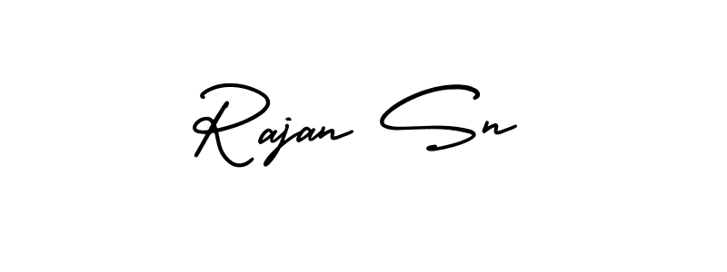 AmerikaSignatureDemo-Regular is a professional signature style that is perfect for those who want to add a touch of class to their signature. It is also a great choice for those who want to make their signature more unique. Get Rajan Sn name to fancy signature for free. Rajan Sn signature style 3 images and pictures png