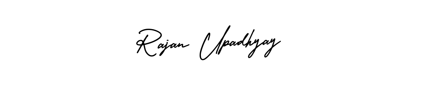 Similarly AmerikaSignatureDemo-Regular is the best handwritten signature design. Signature creator online .You can use it as an online autograph creator for name Rajan Upadhyay. Rajan Upadhyay signature style 3 images and pictures png
