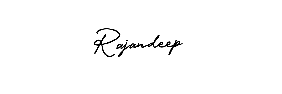 It looks lik you need a new signature style for name Rajandeep. Design unique handwritten (AmerikaSignatureDemo-Regular) signature with our free signature maker in just a few clicks. Rajandeep signature style 3 images and pictures png