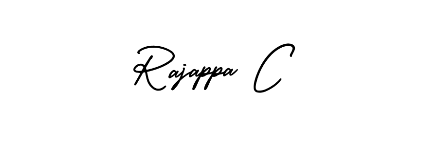 It looks lik you need a new signature style for name Rajappa C. Design unique handwritten (AmerikaSignatureDemo-Regular) signature with our free signature maker in just a few clicks. Rajappa C signature style 3 images and pictures png