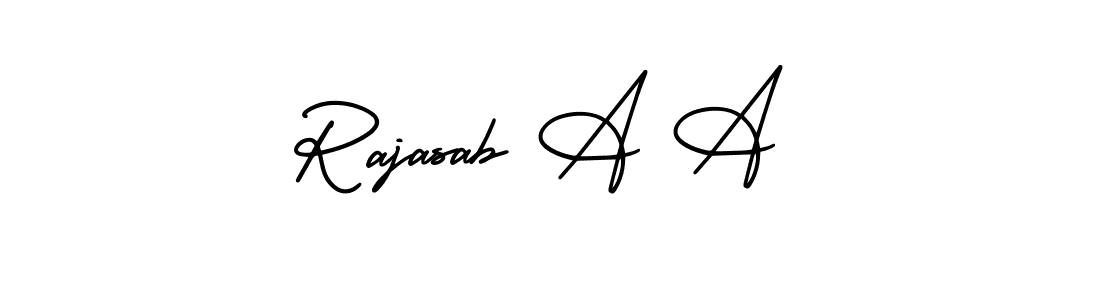 Similarly AmerikaSignatureDemo-Regular is the best handwritten signature design. Signature creator online .You can use it as an online autograph creator for name Rajasab A A. Rajasab A A signature style 3 images and pictures png