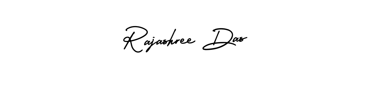 How to make Rajashree Das name signature. Use AmerikaSignatureDemo-Regular style for creating short signs online. This is the latest handwritten sign. Rajashree Das signature style 3 images and pictures png