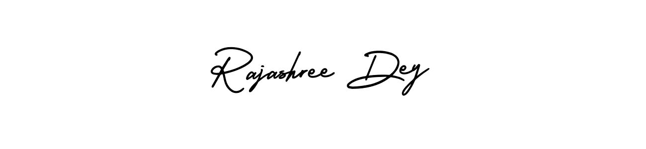 Make a short Rajashree Dey signature style. Manage your documents anywhere anytime using AmerikaSignatureDemo-Regular. Create and add eSignatures, submit forms, share and send files easily. Rajashree Dey signature style 3 images and pictures png
