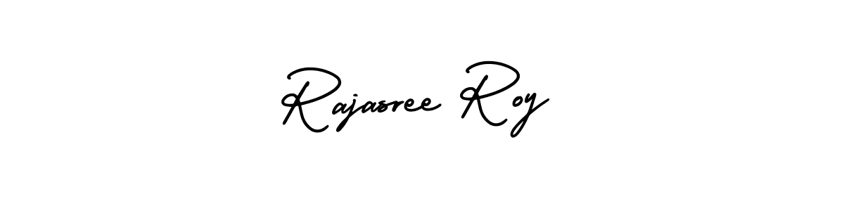 This is the best signature style for the Rajasree Roy name. Also you like these signature font (AmerikaSignatureDemo-Regular). Mix name signature. Rajasree Roy signature style 3 images and pictures png