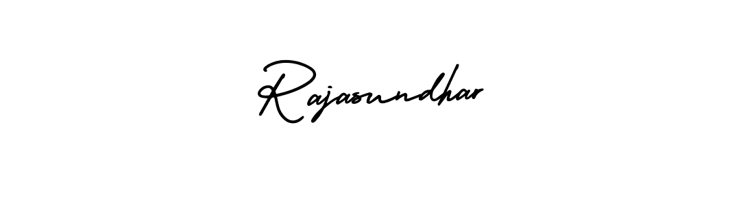 How to make Rajasundhar name signature. Use AmerikaSignatureDemo-Regular style for creating short signs online. This is the latest handwritten sign. Rajasundhar signature style 3 images and pictures png