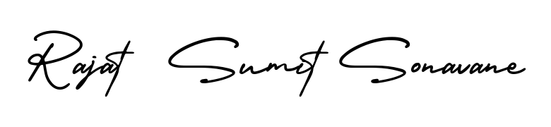 This is the best signature style for the Rajat  Sumit Sonavane name. Also you like these signature font (AmerikaSignatureDemo-Regular). Mix name signature. Rajat  Sumit Sonavane signature style 3 images and pictures png