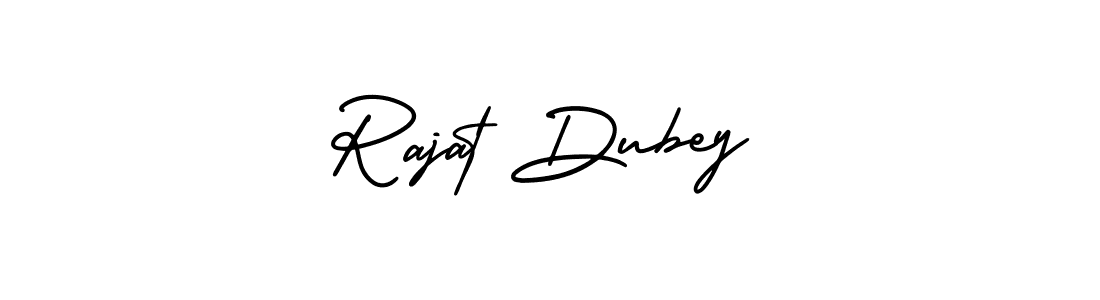 You should practise on your own different ways (AmerikaSignatureDemo-Regular) to write your name (Rajat Dubey) in signature. don't let someone else do it for you. Rajat Dubey signature style 3 images and pictures png