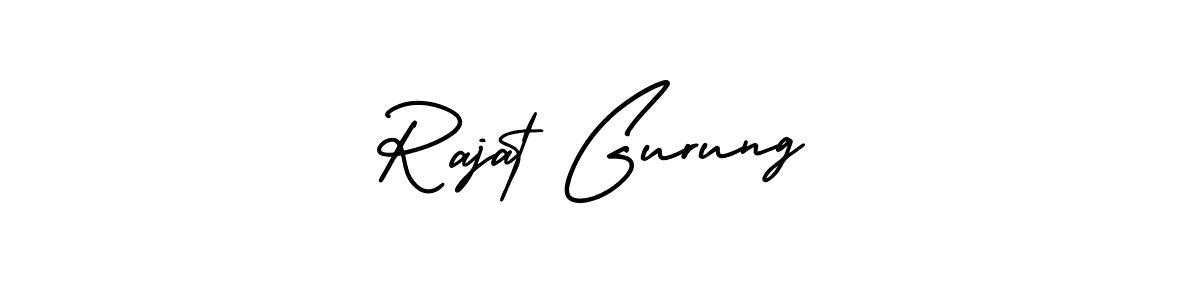 AmerikaSignatureDemo-Regular is a professional signature style that is perfect for those who want to add a touch of class to their signature. It is also a great choice for those who want to make their signature more unique. Get Rajat Gurung name to fancy signature for free. Rajat Gurung signature style 3 images and pictures png