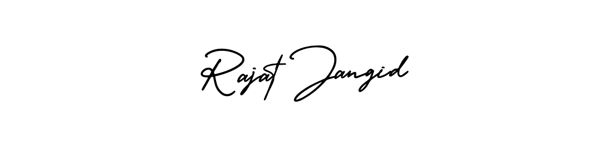 Design your own signature with our free online signature maker. With this signature software, you can create a handwritten (AmerikaSignatureDemo-Regular) signature for name Rajat Jangid. Rajat Jangid signature style 3 images and pictures png
