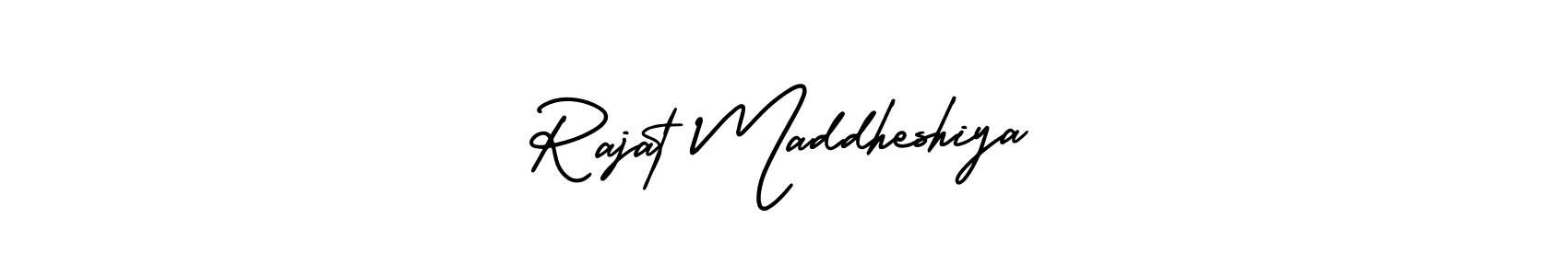 Use a signature maker to create a handwritten signature online. With this signature software, you can design (AmerikaSignatureDemo-Regular) your own signature for name Rajat Maddheshiya. Rajat Maddheshiya signature style 3 images and pictures png