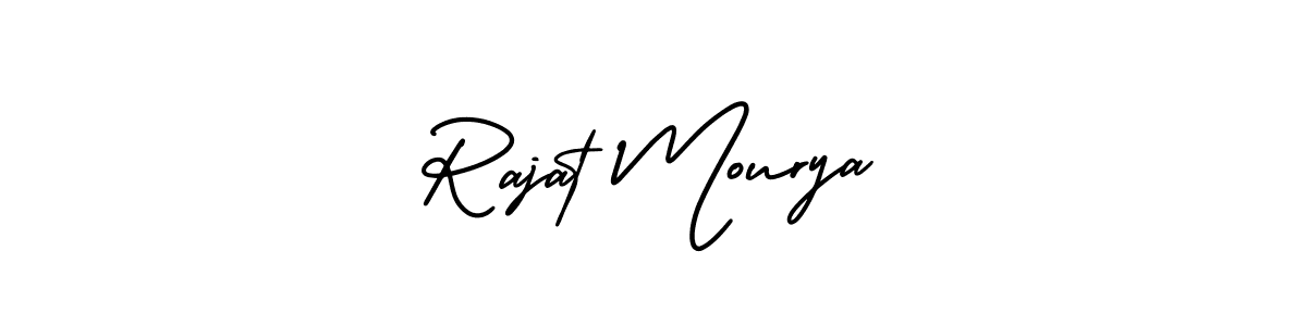 Create a beautiful signature design for name Rajat Mourya. With this signature (AmerikaSignatureDemo-Regular) fonts, you can make a handwritten signature for free. Rajat Mourya signature style 3 images and pictures png