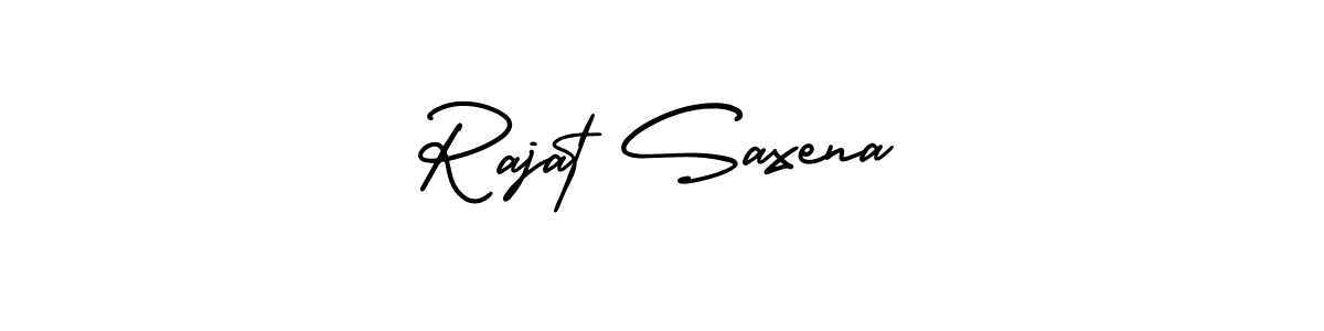 Make a beautiful signature design for name Rajat Saxena. Use this online signature maker to create a handwritten signature for free. Rajat Saxena signature style 3 images and pictures png