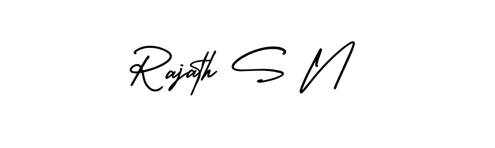 How to make Rajath S N signature? AmerikaSignatureDemo-Regular is a professional autograph style. Create handwritten signature for Rajath S N name. Rajath S N signature style 3 images and pictures png