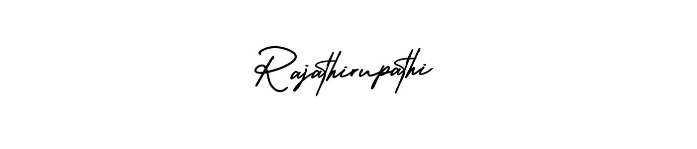 This is the best signature style for the Rajathirupathi name. Also you like these signature font (AmerikaSignatureDemo-Regular). Mix name signature. Rajathirupathi signature style 3 images and pictures png