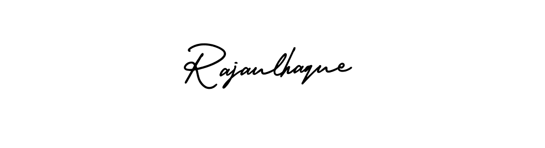 How to make Rajaulhaque name signature. Use AmerikaSignatureDemo-Regular style for creating short signs online. This is the latest handwritten sign. Rajaulhaque signature style 3 images and pictures png