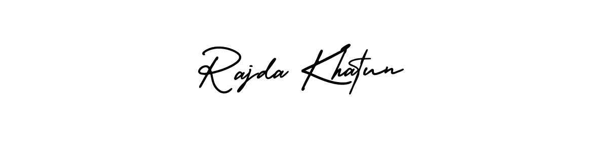 Make a short Rajda Khatun signature style. Manage your documents anywhere anytime using AmerikaSignatureDemo-Regular. Create and add eSignatures, submit forms, share and send files easily. Rajda Khatun signature style 3 images and pictures png