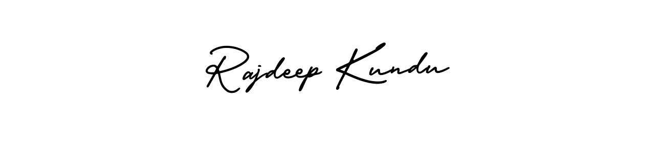 The best way (AmerikaSignatureDemo-Regular) to make a short signature is to pick only two or three words in your name. The name Rajdeep Kundu include a total of six letters. For converting this name. Rajdeep Kundu signature style 3 images and pictures png